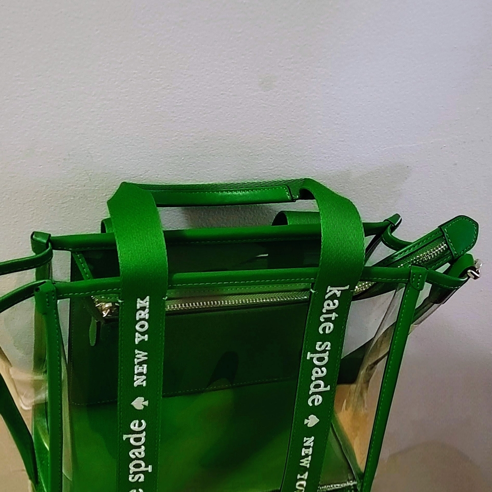 Kate Spade Green Transparent Tote Bag - Picture 2 of 6